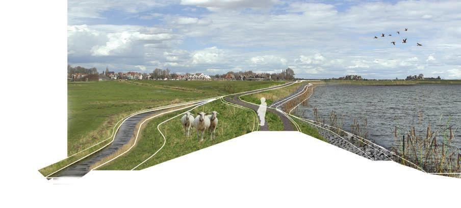 Het ligt voor de hand dat de eindverantwoordelijkheid voor de maatregelen in laag 1 en 3 komt te liggen bij dijkbeheerder (Rijkswaterstaat of HHNK).