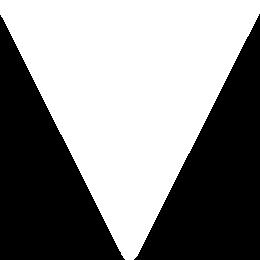een gelijkzijdige driehoek en