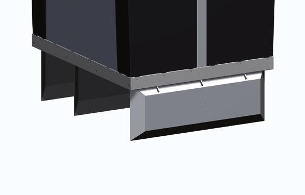 De thermisch verzinkte bodemkleppen (onderlossend) zijn zo geconstrueerd dat glas en