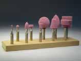 Roze slijpstiften Roze slijpstiften Keramisch gebonden aluminium oxide slijpstift. Heeft hoge snijcapaciteit en zorgt voor een snelle afname. Vindt veel toepassing in stempel- en gereedschapmakerij.