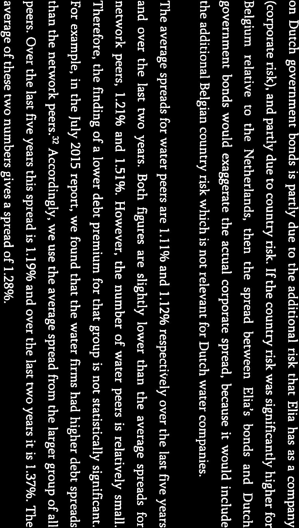 on Dutch government bonds is partly due to the additional risk that Elia has as a company (corporate risk), and partly due to country risk.