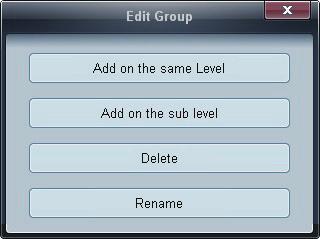 3 MDC gebruiken Namen van groepen wijzigen 1 Selecteer de naam van de groep en klik op Edit.