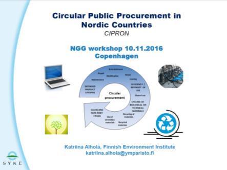 België; Circular procurement in Nordic Countries; Green deal
