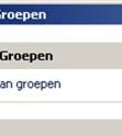 4.5 Groepen aanmaken 4.5.1 Overzicht groepen