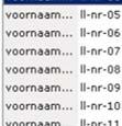 gegevens in TestManager