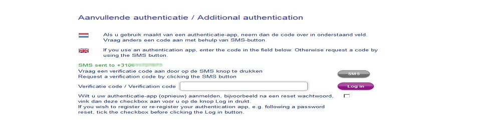 naar uw mobiele nummer te laten sturen. We maken voor onze twee-factor authenticatie gebruik van de open OATH-standaard (RFC 6238).