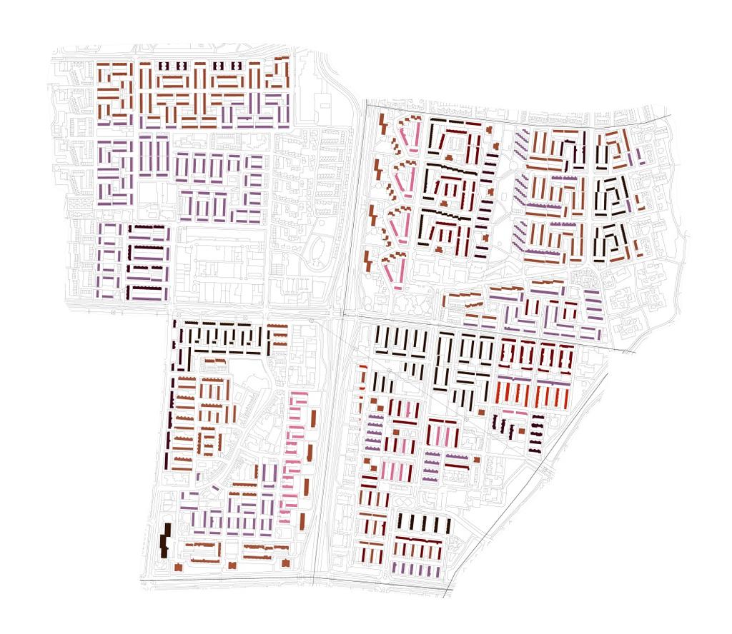 6.600 woningen - 63 woningtypes Eindhoven: Eckart, Vaartbroek, Tempel,Vlokhoven 1964-1983 6.