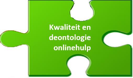 Module: kwaliteit en deontologie van onlinehulp Filosofische reflecties over welzijns- en zorginnovatie Kwaliteitscriteria voor onlinehulp Mogelijkheden om kwaliteit van onlinehulp in organisaties in