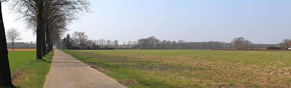 bebouwing van het ten zuidoosten gelegen buurerf; daar waar het plangebied zichtbaar is wordt het beeld bepaald door de beplanting in het plangebied; zie