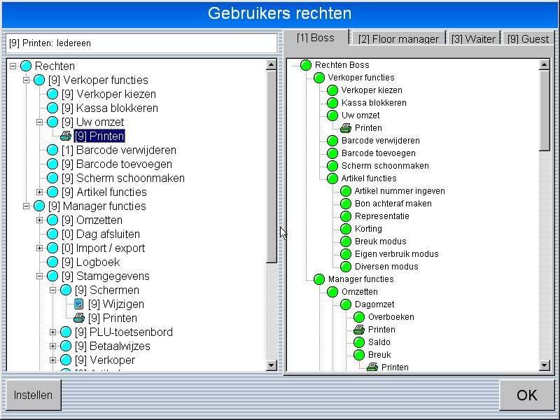 3. Rechten aan gebruikers toekennen EBpos stelt u in staat op eenvoudige wijze gebruikers rechten te geven. Hierdoor kunt u uw systeem optimaal beveiligen.