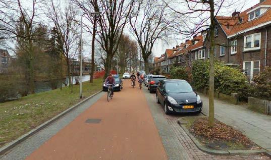 Noordzijde - Kruseman van Eltenweg FIETSSTRAAT 30 KM FIETSSTRAAT 30 KM P&R P&R VERLEGDE KRUSEMAN VAN ELTENWEG 50 KM brommerparkeren inrit brommers Ontwerp inrichting