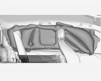 De airbags niet afdekken. Gordijnairbagsysteem Het hoofdairbagsysteem bestaat uit een airbag aan weerskanten in het dakframe. Ze zijn te herkennen aan het opschrift AIRBAG op de dakstijlen.