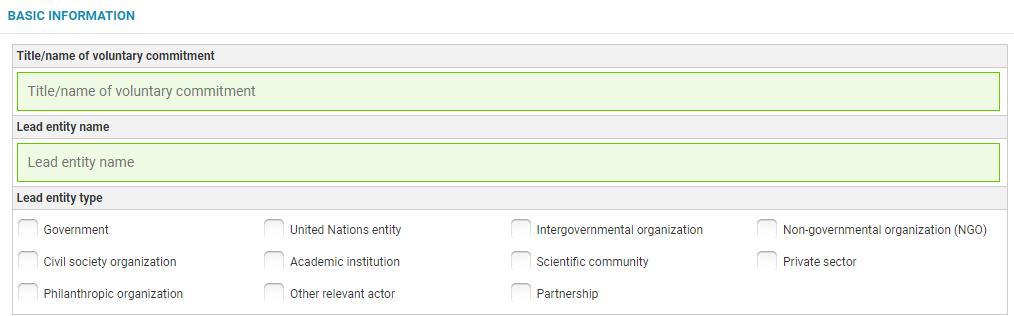 Title/name of voluntary commitment: De titel of de naam van jullie project, in het Engels.