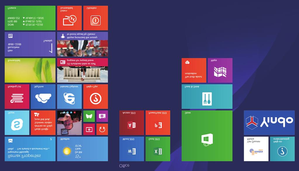 Het startscherm Alhoewel Windows 8.1 behoorlijk compleet is, zult u regelmatig nieuwe programma s (of toepassingen) willen toevoegen. In jargon: u zult software willen installeren.