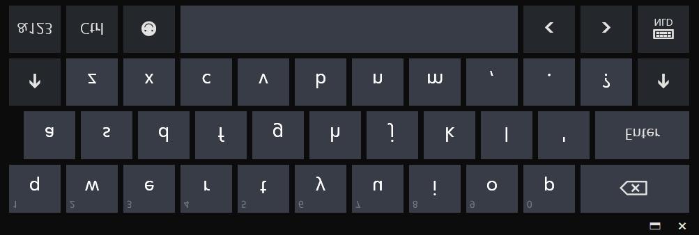 Werken met het schermtoetsenbord Werken met het schermtoetsenbord Om tekst in te voeren kunt u gebruik maken van een TypeCover-toetsenbord of usb-toetsenbord.