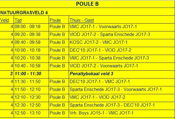 Speelschema