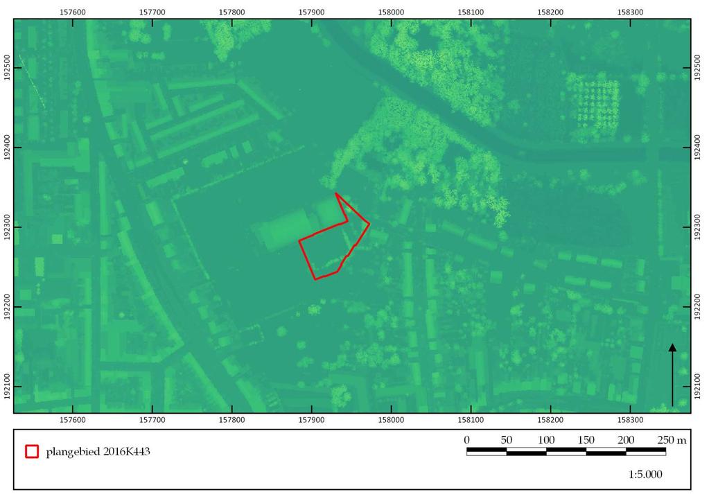 Van oost naar west gaat het van 5,5 m + TAW in het oosten naar 5,9 m + TAW in het westen.