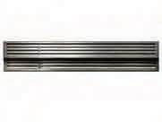 RA 461 616 189,- Ventilatierooster roestvrij staal Voor apparaten van 61 cm.