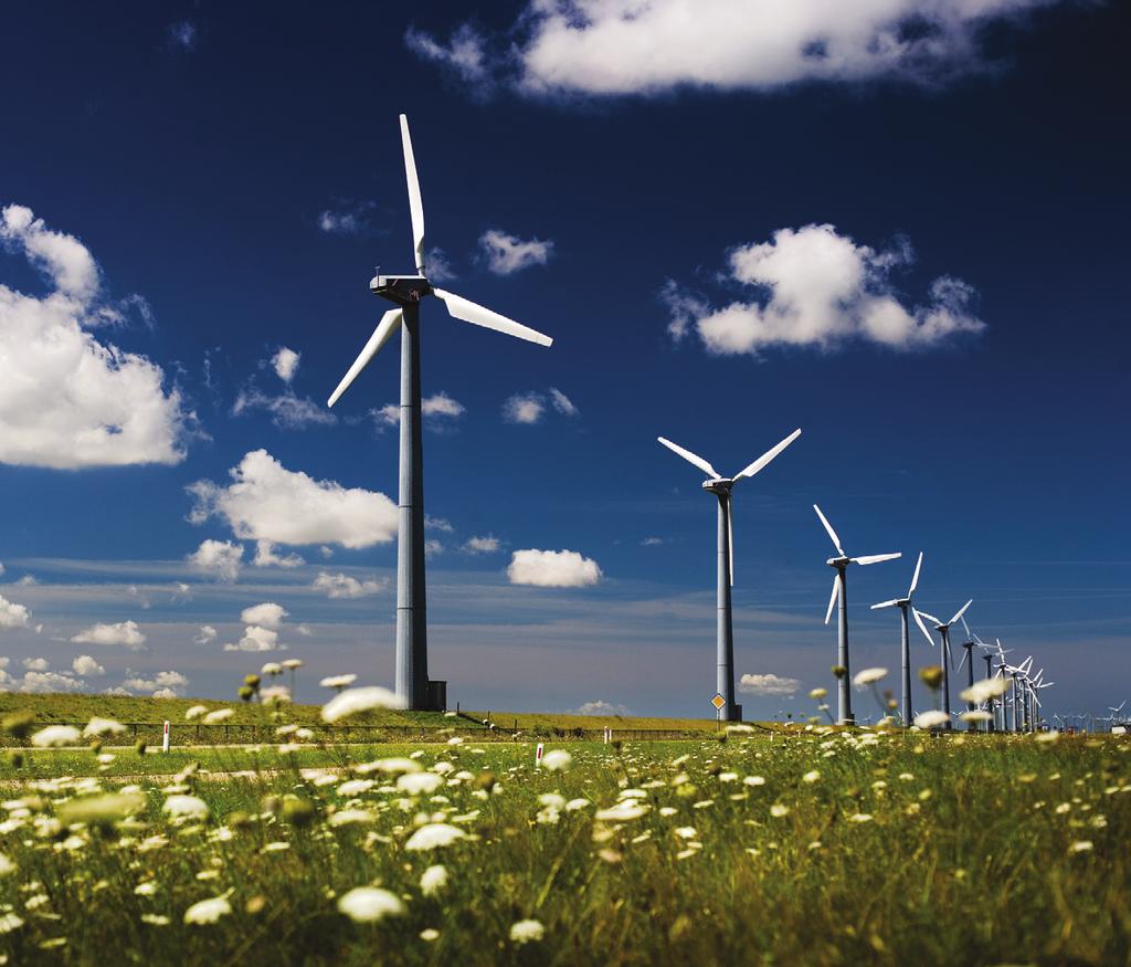 Figuur 5: Windmolens die energie opwekken (Bron: Ministerie van Economische Zaken) Project We moeten zuiniger zijn met energie en proberen het milieu zo min mogelijk te vervuilen.