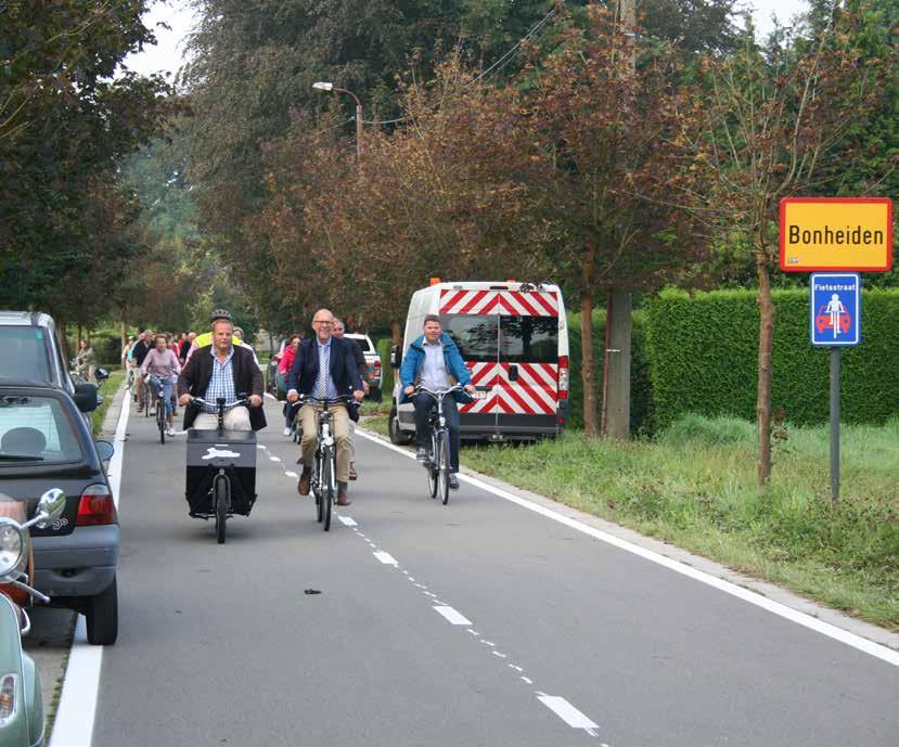 3.2.5.3. Procesmanagement fietsstraat, Bonheiden In juli 2016 werd IGEMO benaderd om het procesmanagement te gaan uitvoeren voor een subsidieproject om een netwerk van fietsstraten aan te leggen in