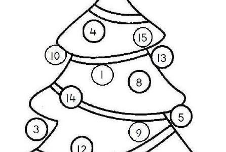 Kerstboom cijferspel Dit is een vervolg op eerdere dobbelspellen in andere thema s: het kerstboom