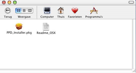 Telkens wanneer u een afdruktaak verstuurt, wordt de printer gebruikt die u zopas hebt gemaakt. Macintosh configureren (OS X v. 10/10.1/10.
