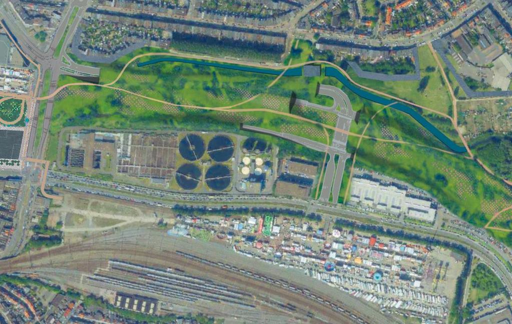 Deurnese tuinen: structuurschets Bouwblok aan Schijnpoort Prioritaire zone voor