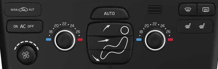 ELEKTRONISCHE KLIMTREGELING, ECC* UTOMTISCHE REGELING In de stand UTO regelt het ECC-systeem automatisch alle functies voor een groter bedieningsgemak en optimale luchtkwaliteit.