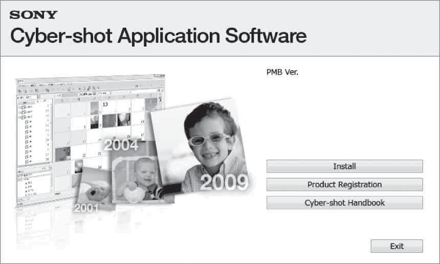 x Fase 1: Het softwareprogramma "PMB" installeren (bijgeleverd) U kunt de software (bijgeleverd) installeren volgens de onderstaande procedure.