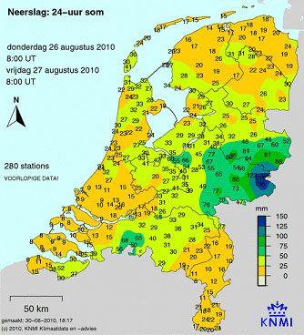 Recente wateroverlast Extreme neerslag in Nederland - augustus 2010 in de Achterhoek - in