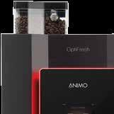 Hij is modern maar zet authentiek lekkere koffie. En natuurlijk heet water voor thee en instantdranken zoals chocolade. De OptiFresh van Animo: A machine with taste.