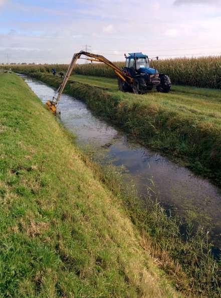 Inleiding Onderhoud en beheer - schonen en baggeren van sloten => Afvoer van water Schonen: één of twee keer per jaar Baggeren: één keer