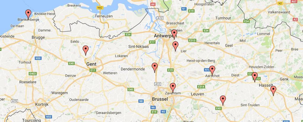 10 LaMA steden/gemeenten in 2017 Borsbeek, Lint, Hasselt (Kermt),