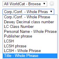 1.2 Browse WorldCat Het is ook mogelijk om te browsen in Worldcat.