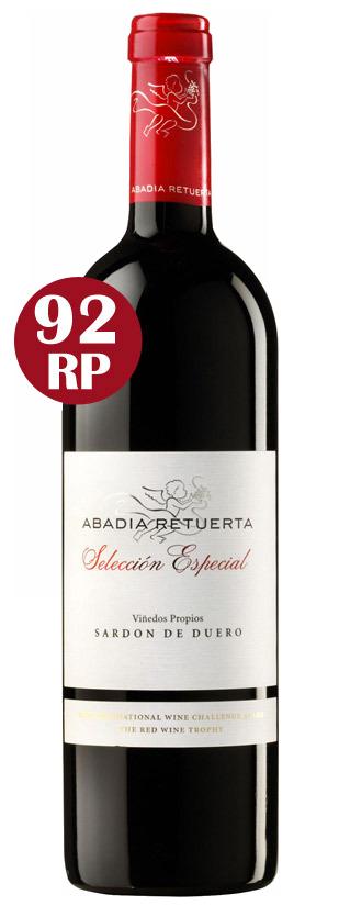 2011 Abadia Retuerta Seleccion Especial De Abadia Retuerta Especial is de bekendste uitvoering van Abadia Retuerta. De wijn is donkerrood (opaque)in het glas.