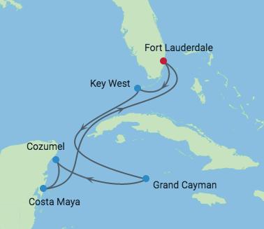 Cayman 10:00 18:00 6 apr 2019 Cruisen 7 apr 2019 Fort Lauderdale, Florida 07:00 Check-out & terugvlucht naar Brussel 8 apr 2019 Aankomst in Brussel Hut Categorie Prijs pp /