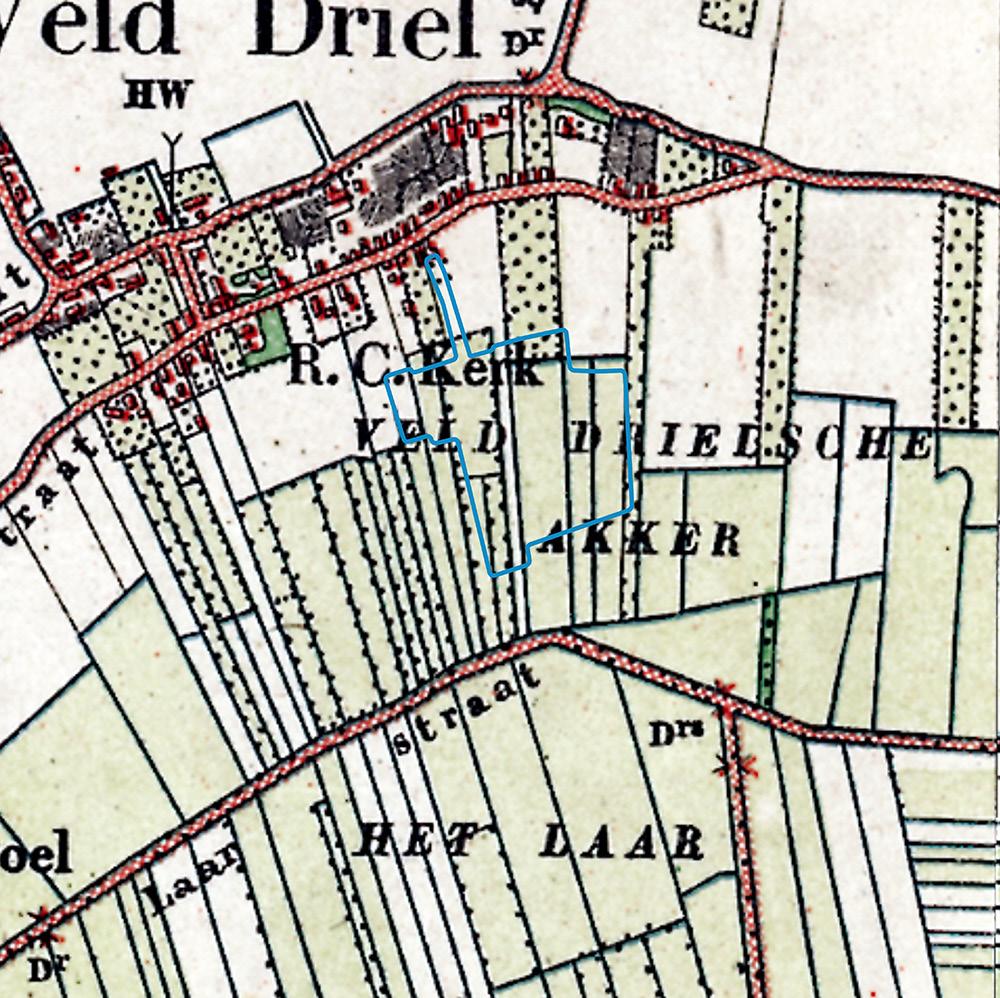 HUIDIGE SITUATIE De dorpskern Velddriel is niet langs de Maas of de Waal ontstaan, maar is het enige dorp in de gemeente Maasdriel dat op een oude stroomrug midden in het agrarische komgrondgebied is