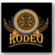 2.5. Rodeo heeft op 27 april 2012 het hieronder afgebeelde Benelux woord- en beeldmerk Rodeo Latin American Grill Restaurant gedeponeerd voor klasse 43 (hierna: het 2e Rodeomerk).