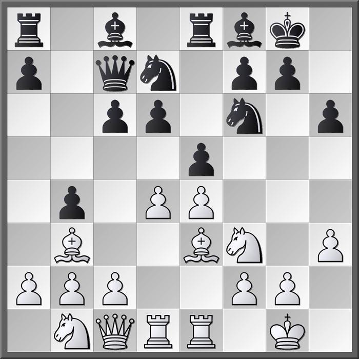 Bord 1 Stephan Thijssen (2023) Joris Broekmeulen (2133) exd4 15.Pxd4 Txe4? (c5) 16.Pf5? (c3) d5 nu is het witte boerke flöten 17.c4 dxc4 18.Lc2 Te6 19.Lxh6! toch effe schrikke lijkt me gxh6?