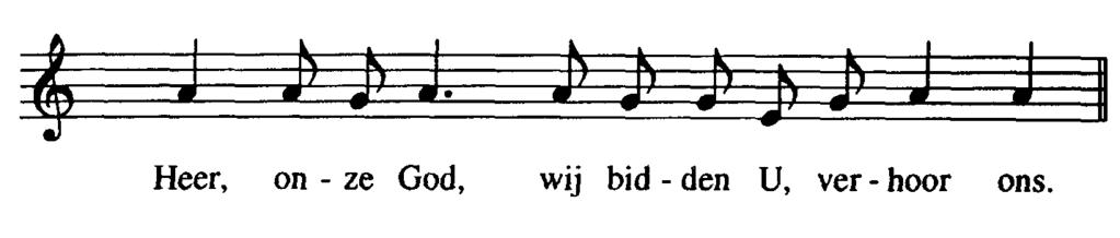 o o Dienst van delen en gebeden Collecte Gebed over de gaven o Voorbeden Voorganger: zo zingen wij biddend: Gemeente: o Stil gebed o Onze Vader.
