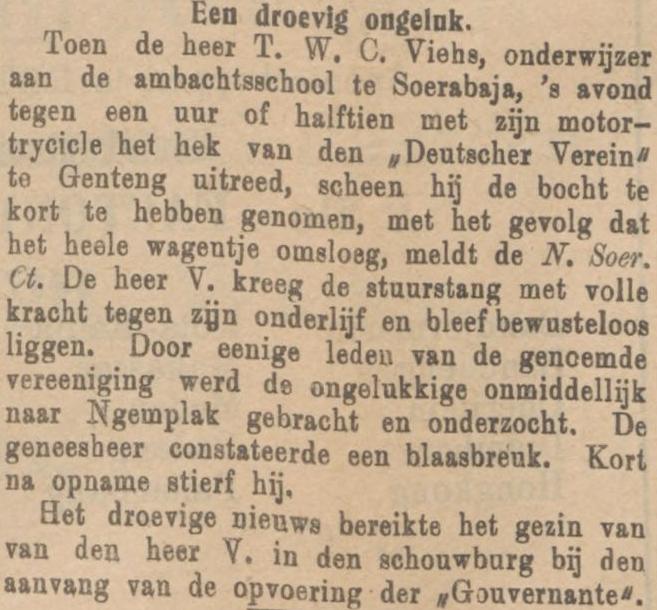 De Sumatra Post van 23 aug. 1912. 2. HENRIETTE ELISABETH VON MAGIUS, geb. Salatiga (Semarang) 14 dec. 1875, overl.... (verm. vóór 5 sept. 1895). 17 3. FRANZISKA ALBERTINA JULIANA VON MAGIUS, geb.