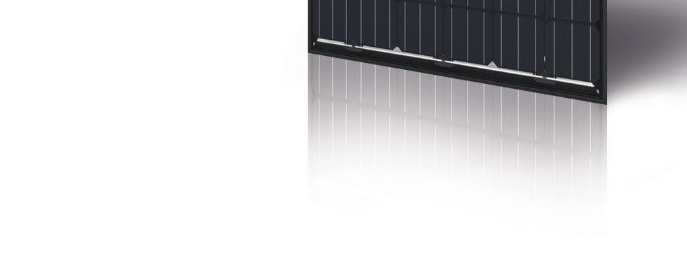 voor schuindak, mooi full black uiterlĳk op het dak met de hoogste vermogens en esthetisch design Zeer duurzaam: glaslaminaat beperkt de schadelĳke