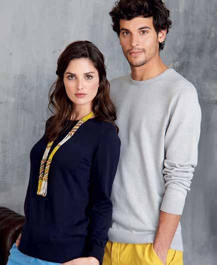 KArIBAN KNITWEAR & TROUSERS XS S M L XL XXL 3XL S M L 3XL 4XL K968 290 g/m 2 DAMES PULLOVER MET RONDE HALS 50% katoen / 50% acryl.