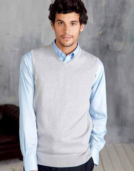 10 18,88 Grey Melange K967 290 g/m 2 HEREN PULLOVER MET RONDE HALS 50% katoen / 50% acryl.