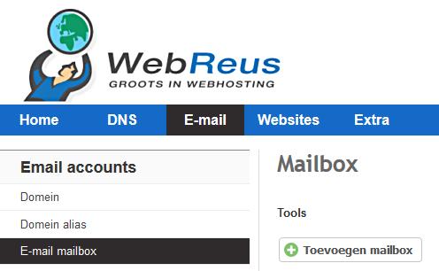 Hoe maak ik een nieuwe mailbox aan? In het bedieningspaneel Portaal kunt u een nieuwe mail aanmaken. 1.