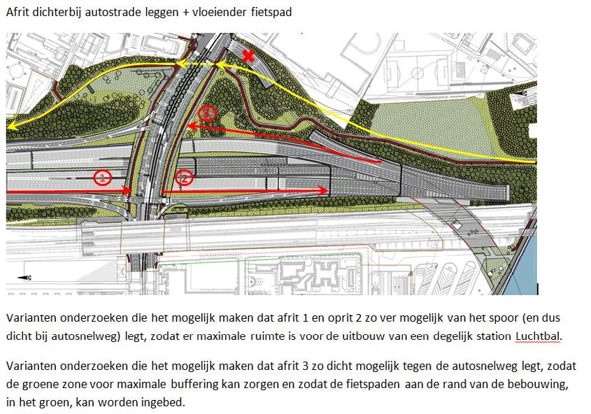 66 (2016-2017) Nr. 1 39 29 Compacter aansluitingspunt Groenendaallaan: Afrit dichterbij autostrade leggen + vloeiender fietspad Ja Deze voorstellen kunnen hier op hun redelijkheid afgetoetst worden.