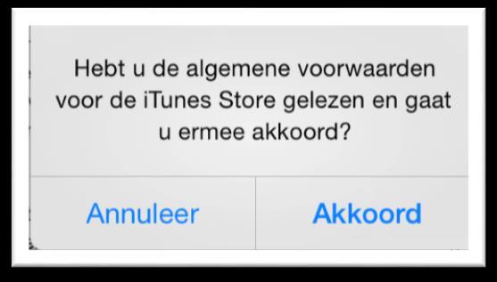 Apple Store instellen (4) Om gebruik te kunnen maken van de itunes Store moet de algemene