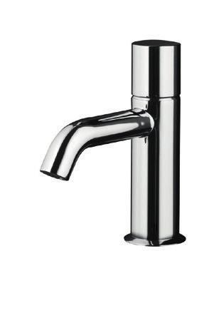 2603F Single-hole washbasin mixer with extended spout spout projection 14,5 cm handle flow restrictor 5 l/min at 3 bar flexible supply lines waste Aerator class X Chrome 50 02 2603F Matt white
