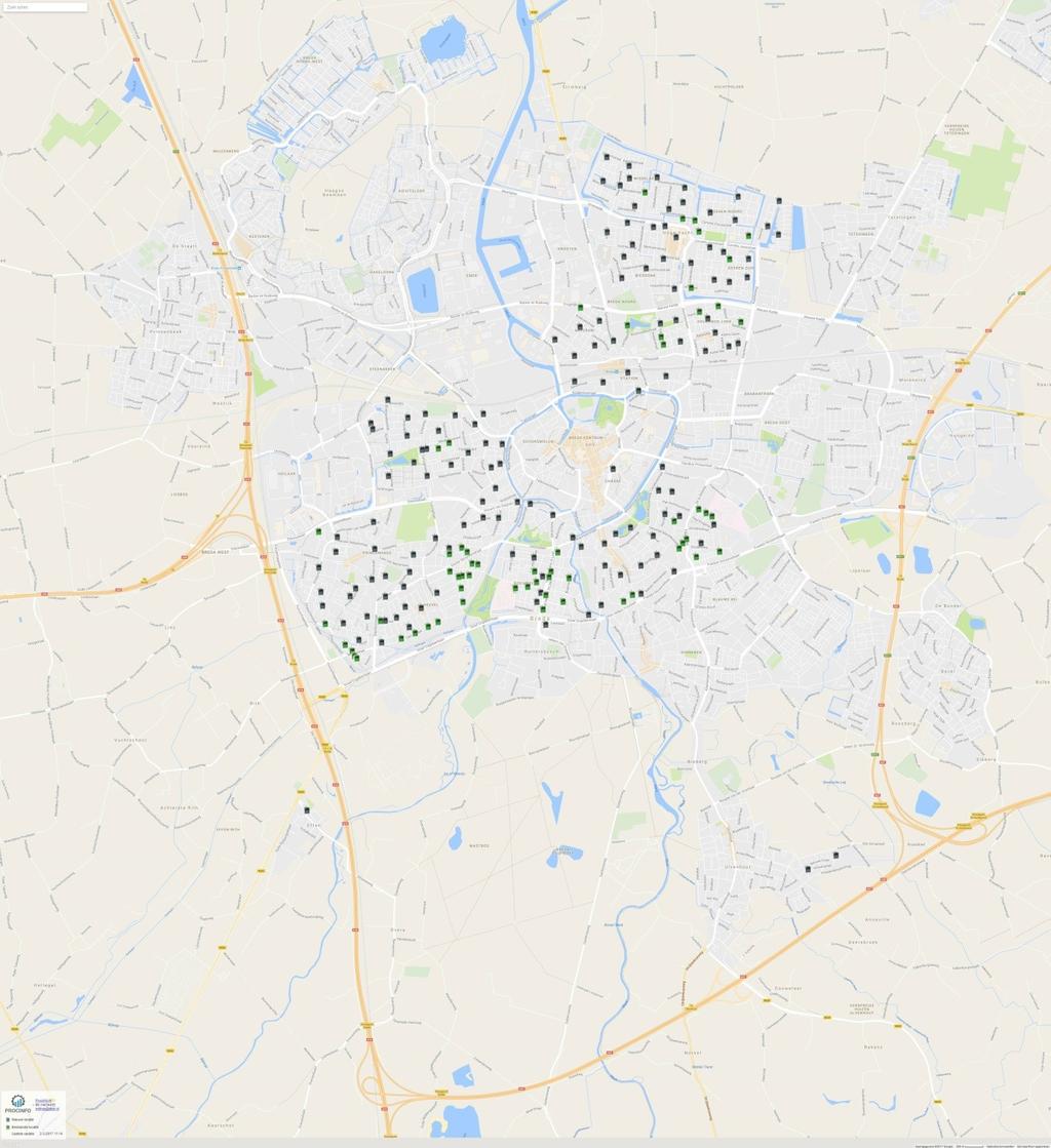 Ontwerp locatieplan ondergrondse containers huishoudelijk restafval Locatieplan Gebied C Locaties: containernummer OG0060 OG006 OG0076 OG038 OG039 aantal Locatieomschrijving Berkendreef -