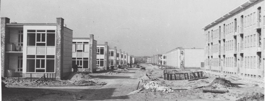 De wijk in aanbouw in de jaren '50 van de vorige eeuw (foto: Gemeente Archief).